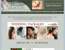 Tablet Screenshot of mosaicsalonspa.com